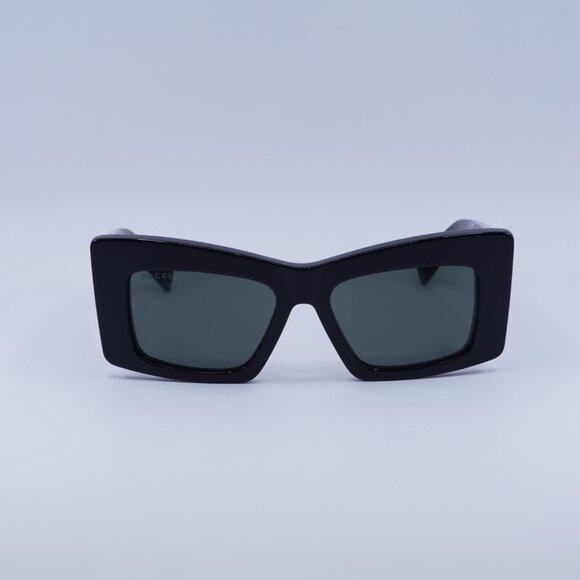 ?️ New Gucci GG1842S 001 Sunglasses - Shiny Black Frame, Grey Lenses main image 6